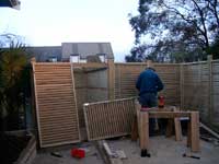 Courtyard and Storage Shed